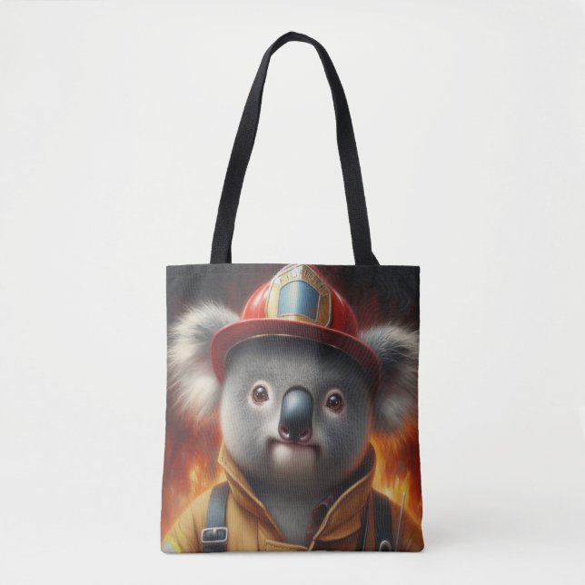 Koala Firefighter Tasche (Vorderseite)