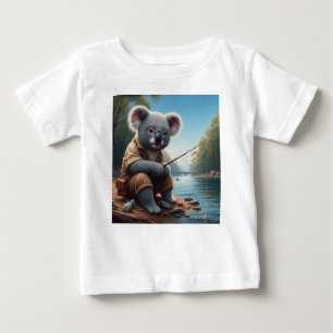 Koala Fishing Baby T-shirt