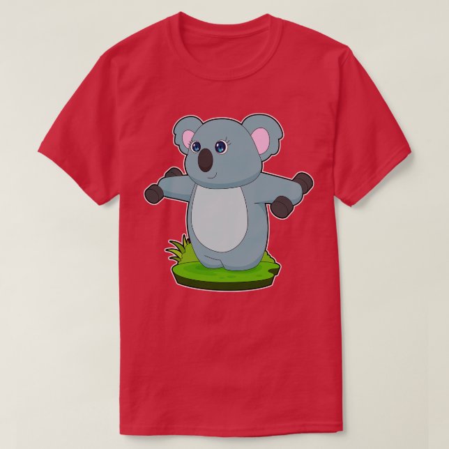 Koala Fitness Dumbells T-Shirt (Design vorne)