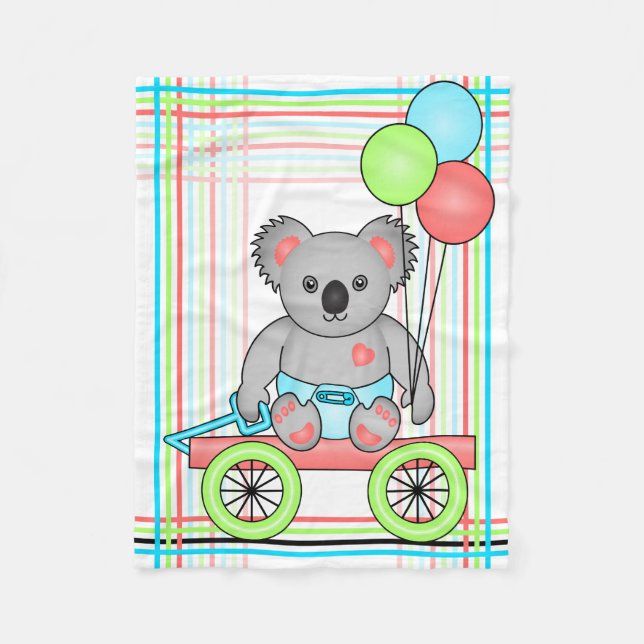 Koala-Fleece-Decke Fleecedecke (Vorderseite)