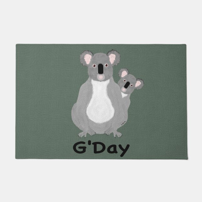 Koala G'Day Fußmatte (Vorderseite)