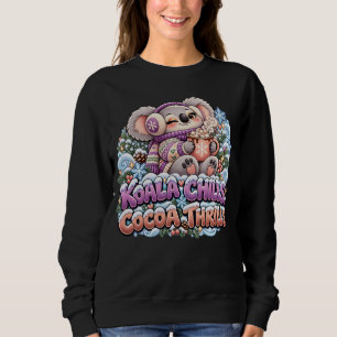 Koala genießt Kakao-Thrills Winter-Koala Sweatshirt