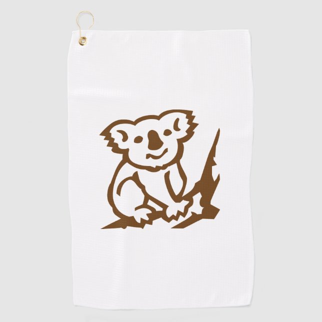 Koala Golfhandtuch (Vorderseite)