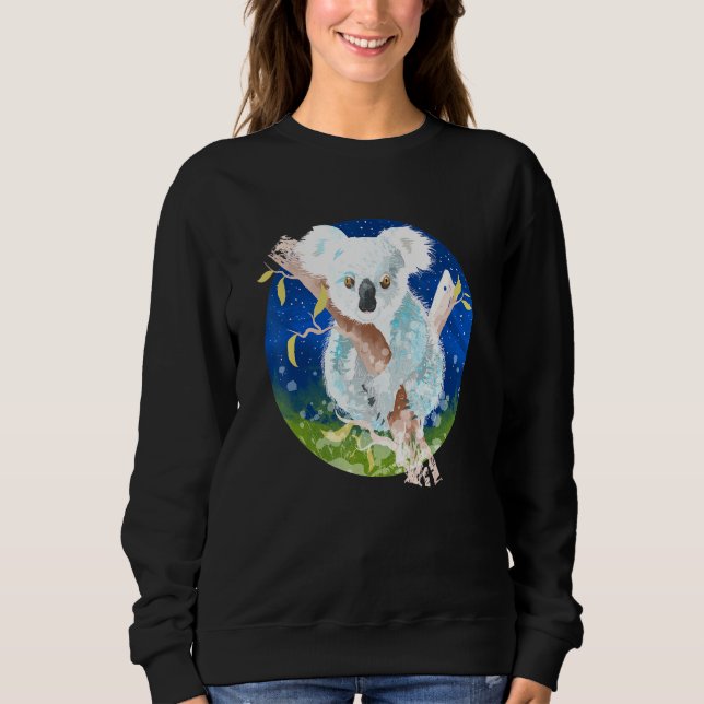Koala Grafik Frauen Koala Sweatshirt (Vorderseite)