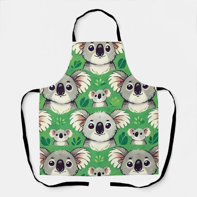 Koala grüne Schürze (Vorderseite)