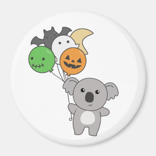 Koala Halloween Ballons für Kinder Niedlich Koalas Magnet