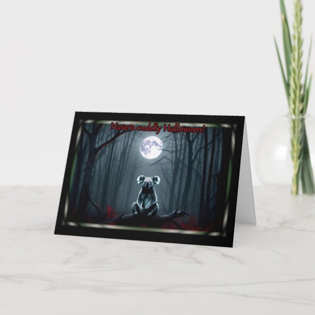 Koala Halloween Card Feiertagskarte (Vorderseite)