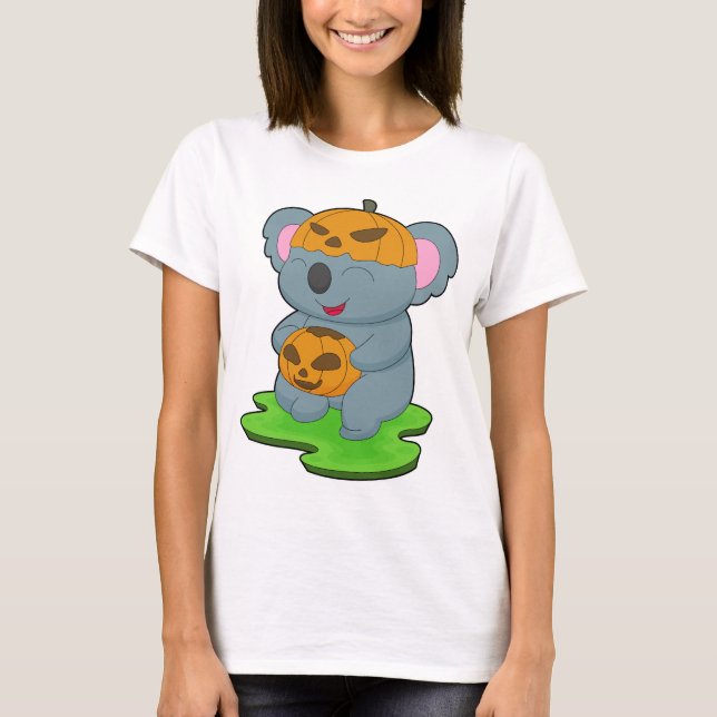Koala Halloween Pumpkin T-Shirt (Vorderseite)