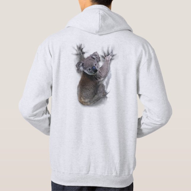 Koala Hang auf dem Niedlichen Bär Australien Tier Hoodie (Rückseite)
