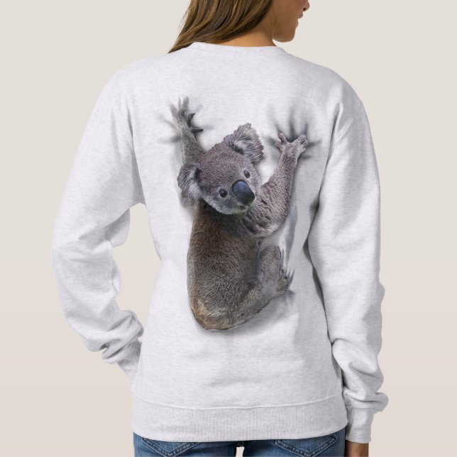 Koala Hang auf dem Niedlichen Bär Australien Tier Sweatshirt (Rückseite)