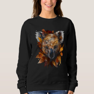 Koala Herbstblätter Farbige Kunstwerke  Tier Koal Sweatshirt