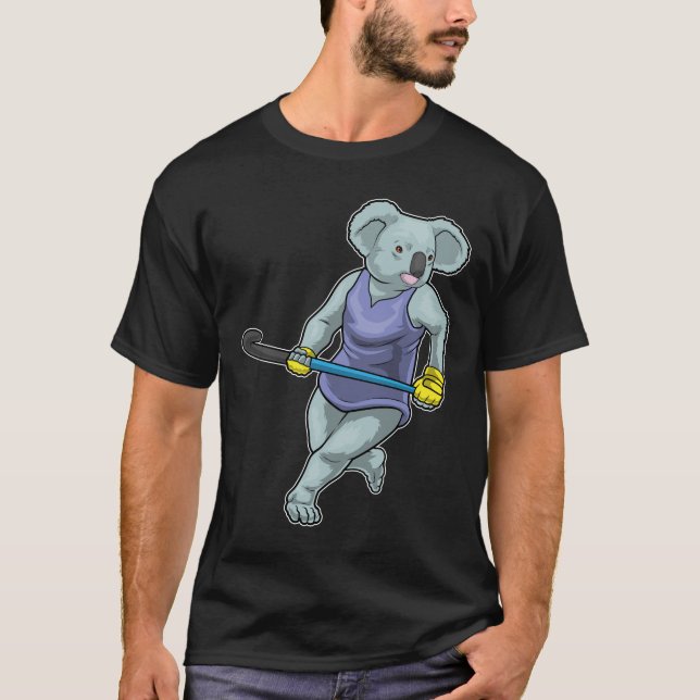 Koala Hockey Hockey-Stab T-Shirt (Vorderseite)