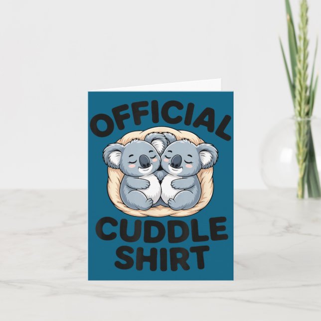 Koala Hug Cute Animal Lover This Is My Cuddle  Karte (Vorderseite)