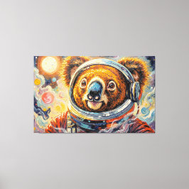 KOALA IM WELTALL-7 LEINWANDDRUCK
