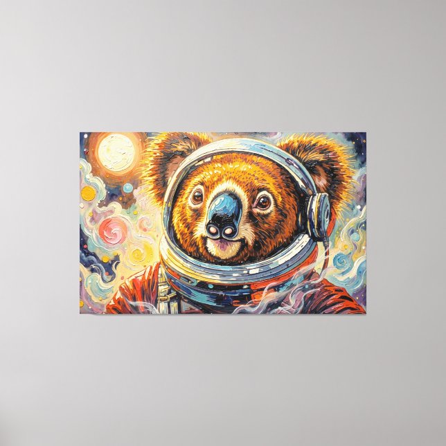 KOALA IM WELTALL-7 LEINWANDDRUCK (Vorderseite)