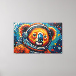KOALA IM WELTALL LEINWANDDRUCK