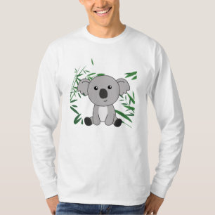 Koala in Bamboo Süßvieh für Kinder Kohle T-Shirt