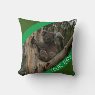 Koala in einem Baumkronenkissen in Australien Kissen