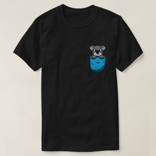 Koala in meinem Pocket Australia Koala Bear Lovers T-Shirt (Design vorne)