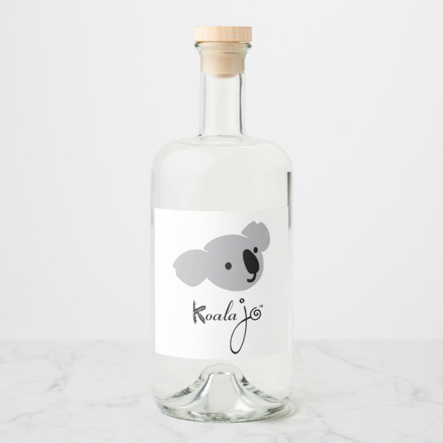 Koala Jo Bottle Labels Alkoholflaschenetikett (Vorderseite)
