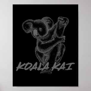 Koala Kai für Karate-Teenager und Tierliebhaber Poster