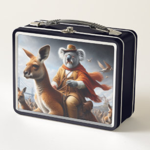 Koala Kangaroo Rider Metall Brotdose