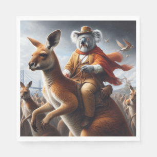 Koala Kangaroo Rider Serviette