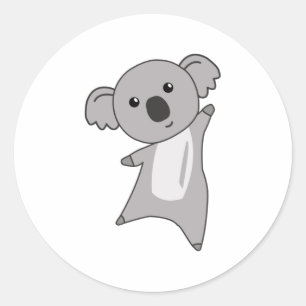 Koala Koala Bears Niedlicher Tiere für Kinder Runder Aufkleber