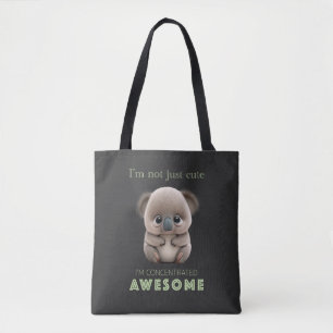 Koala konzentrierte Phantastische Niedlich Adorabl Tasche