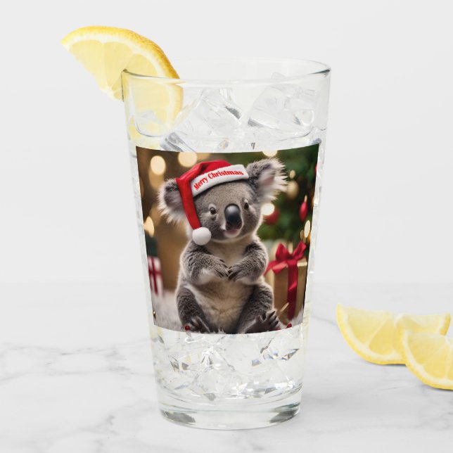 "Koala Kris Kringle: Christmas Down Under" Glas (Vorderseite Ice)