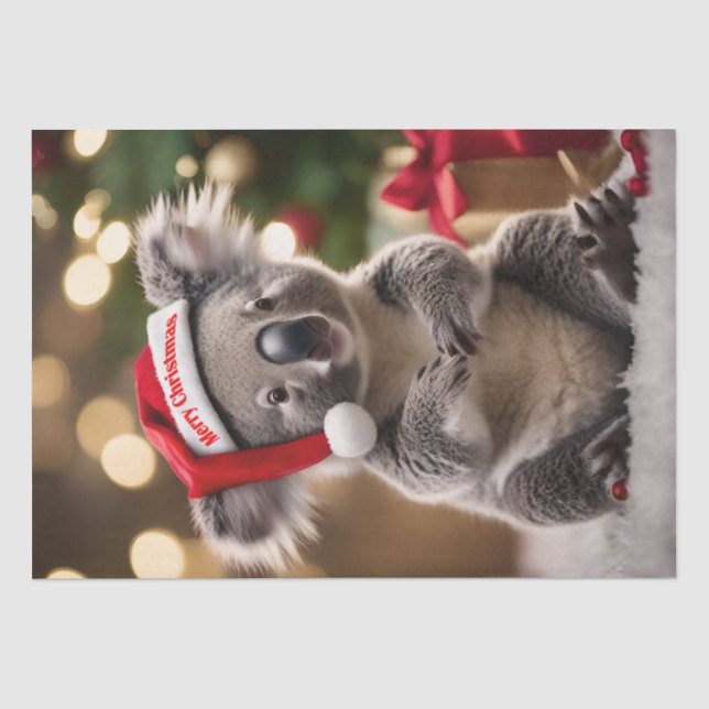 "Koala Kris Kringle: Christmas Down Under" Seidenpapier (Vorderseite)