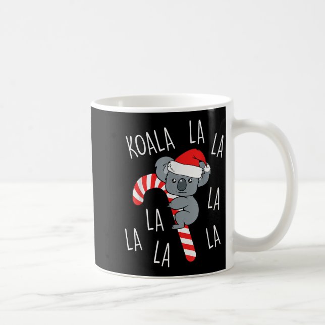 Koala La La La - Aussie Xmas Pun Funny Australian  Kaffeetasse (Rechts)