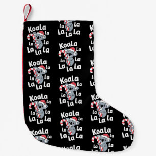 Koala La Weihnachten Santa Hut Zuckerstange Xmas Kleiner Weihnachtsstrumpf