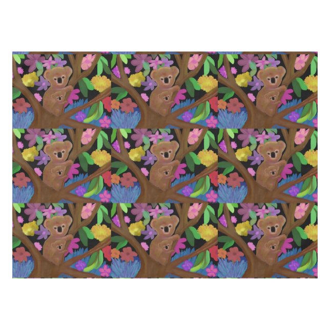 Koala-Lebensraum-Tischdecke Tischdecke (Vorderseite (Horizontal))