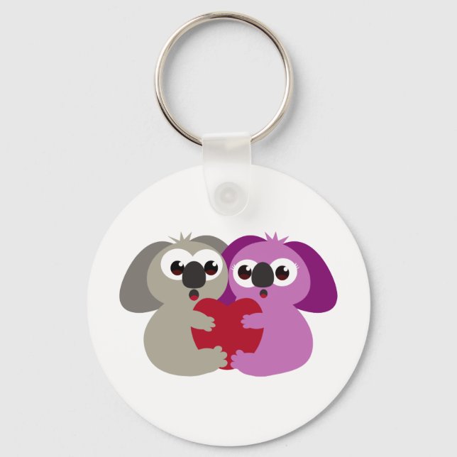 Koala Liebe Schlüsselanhänger (Vorderseite)