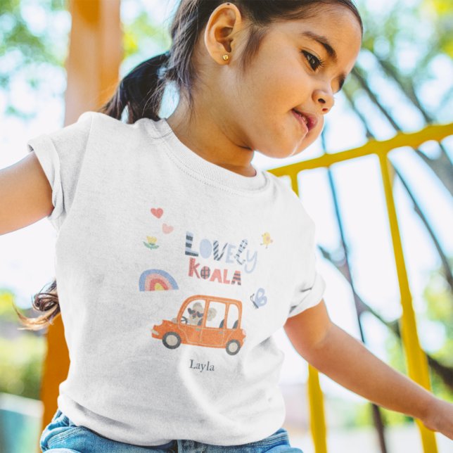 Koala Little Girl First Name Süße Tier Kleinkind T-shirt (Von Creator hochgeladen)