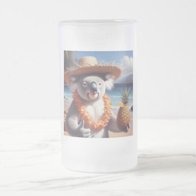 Koala Luau Mattglas Bierglas (Mittel)