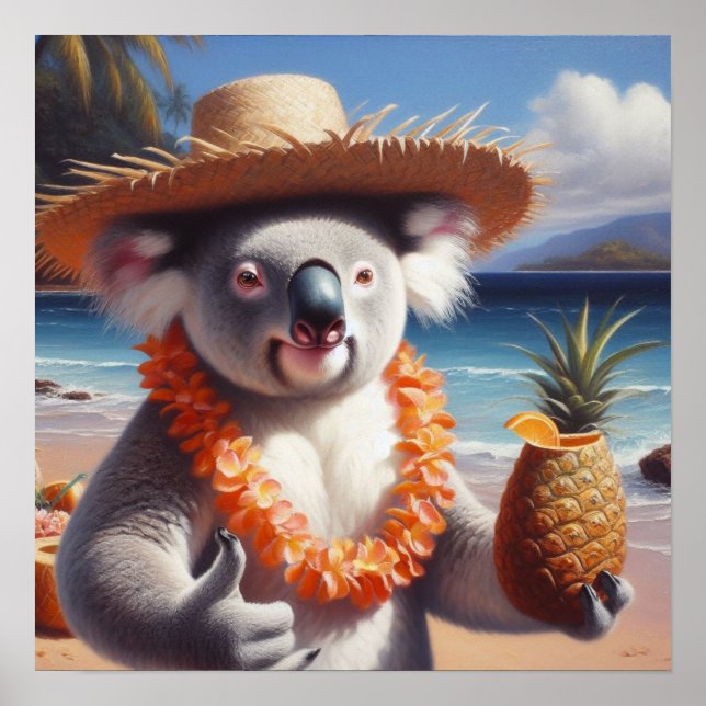 Koala Luau Poster (Vorne)