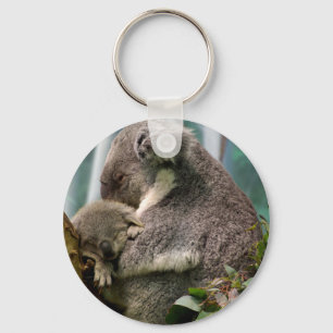 Koala-Mama und neues Baby Schlüsselanhänger