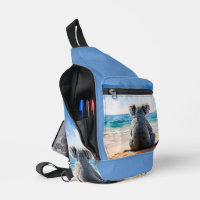 Koala mit Blick auf den Ozean