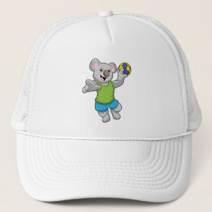 Koala mit Handballsport Truckerkappe