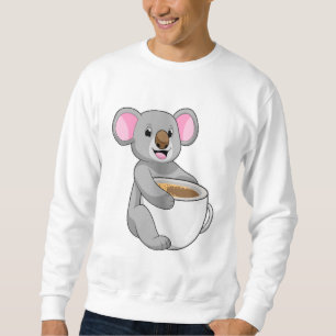 Koala mit Kaffee-Cup Sweatshirt