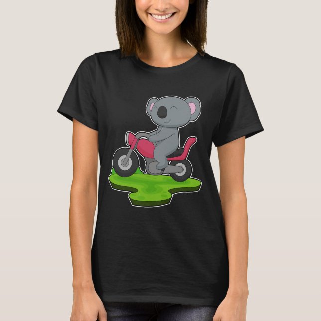 Koala Motorrad T-Shirt (Vorderseite)