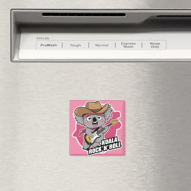 Koala music Rock 'n' roll Magnet (In Situ (Geschirrspüler))