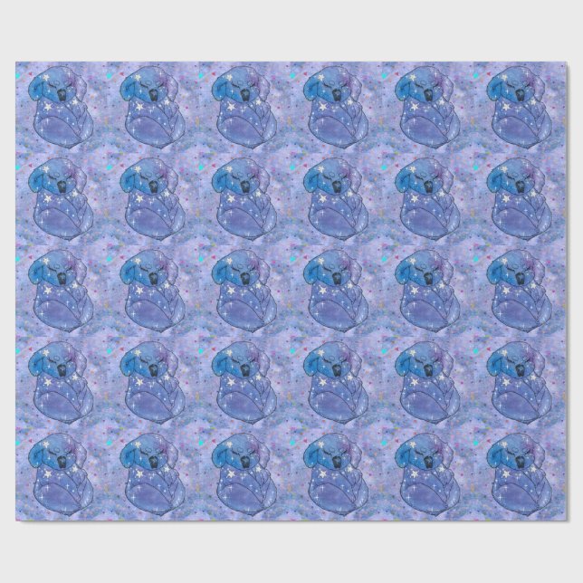 Koala namens Seven Geschenkpapier (Flach)