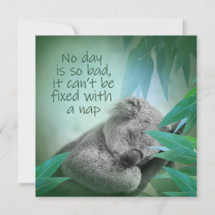 Koala Nickerchen Card Karte