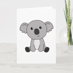 Koala Niedliche Tiere für Kinder Niedliche Kleinti Karte
