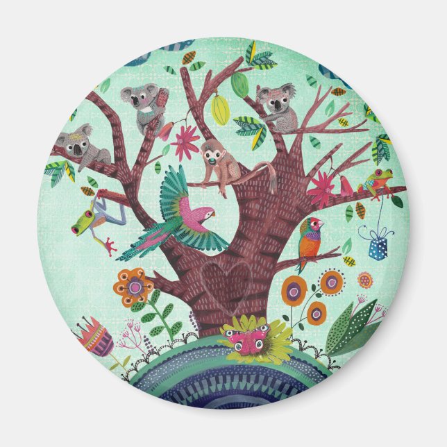 Koala Ours Arbre de vie | Magnet (Devant)