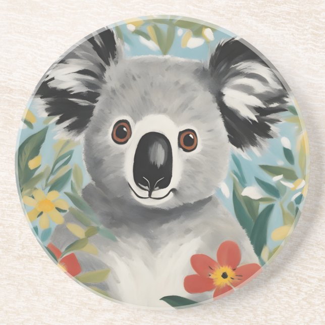 Koala Painting Getränkeuntersetzer (Vorne)
