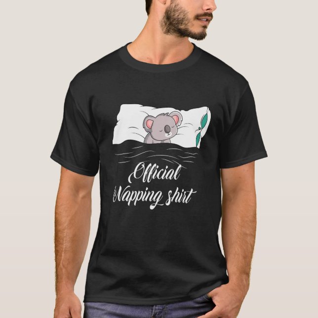Koala Pajamas Koala Lover Offiziell Napping T-Shirt (Vorderseite)